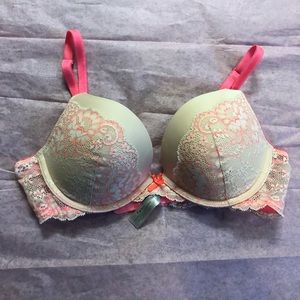 VS Neon & White Dream Angels Lacy Push-up